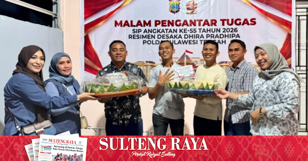 31 Perwira SIP 55 Polda Sulteng Siap Bertugas di Satuan Wilayah, Diantar Doa dan Tumpeng dari Bhayangkari