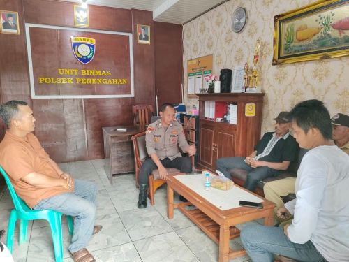 Bhabinkamtibmas Penengahan Ajak Warga Selesaikan Masalah Lewat Musyawarah, Cegah Konflik Akibat Informasi Hoaks