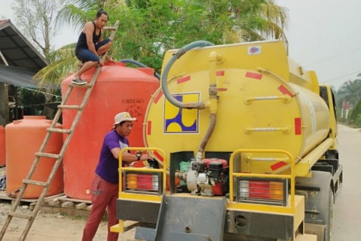 BPBD PPU Salurkan 53.000 Liter Air Bersih ke 8 RT di Sepaku, Ambil dari Intake dan Waduk KM 7