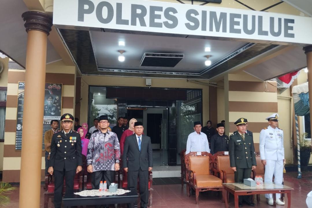 Wakil Bupati Simeulue Nusar Amin Hadiri HUT Bhayangkara ke-80, Forkopimda Sepakat Perkuat Sinergi Keamanan Daerah