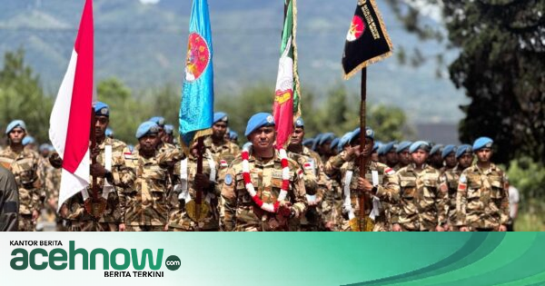 Ratusan Prajurit Yonmek Konga XXIII-S UNIFIL Pulang ke Bener Meriah, Disambut Tarian Guel dan Tepung Tawar