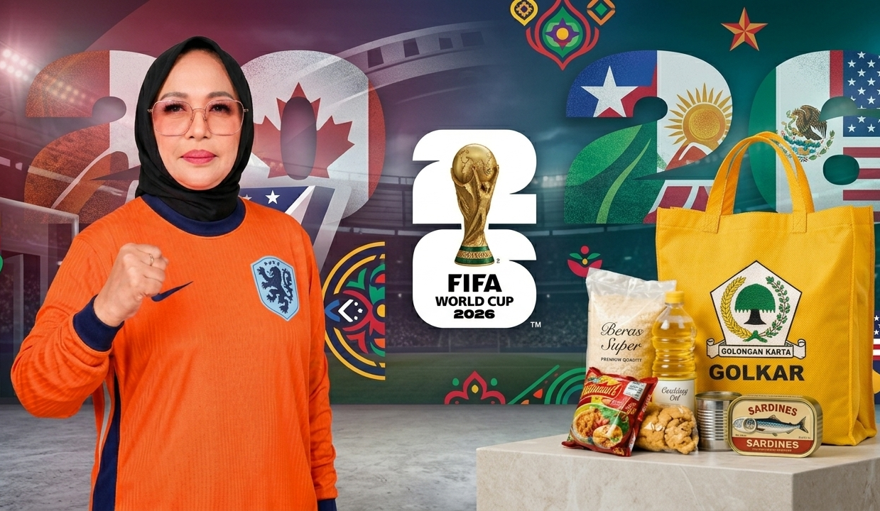 Golkar Ambon Gelar Nobar Piala Dunia 2026 di Seluruh Kecamatan, Ratusan Paket Sembako Dibagikan ke Warga