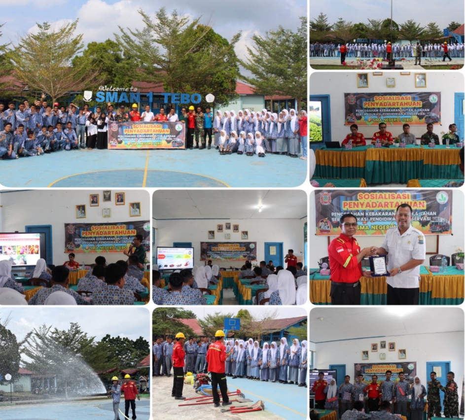 PT Tebo Multi Agro Edukasi 70 Pelajar SMAN 1 Tebo Jadi Duta Peduli Lingkungan Cegah Karhutla