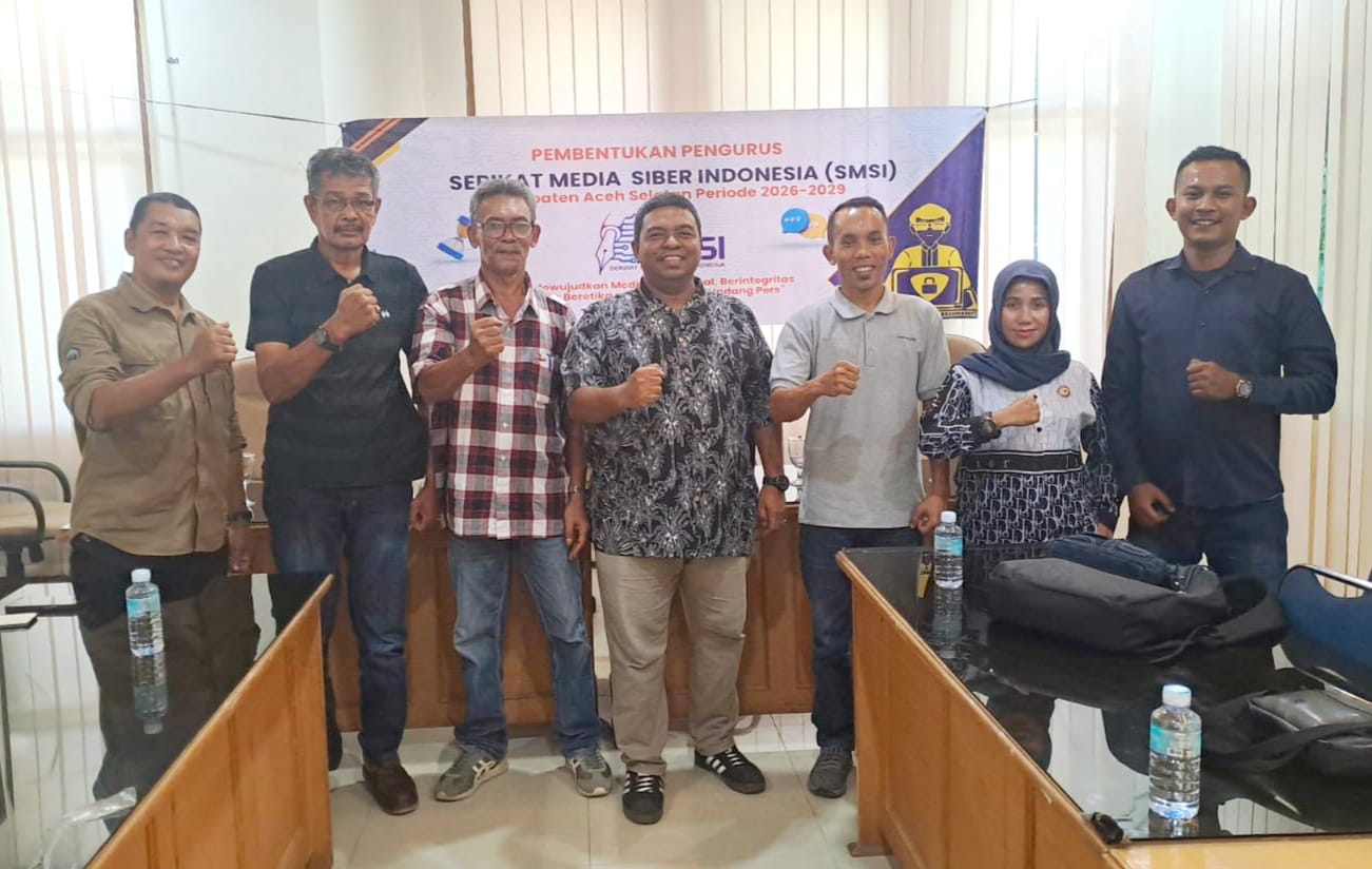 Sudirman Hamid Resmi Pimpin SMSI Aceh Selatan, Targetkan Ekosistem Media Siber yang Sehat dan Beretika