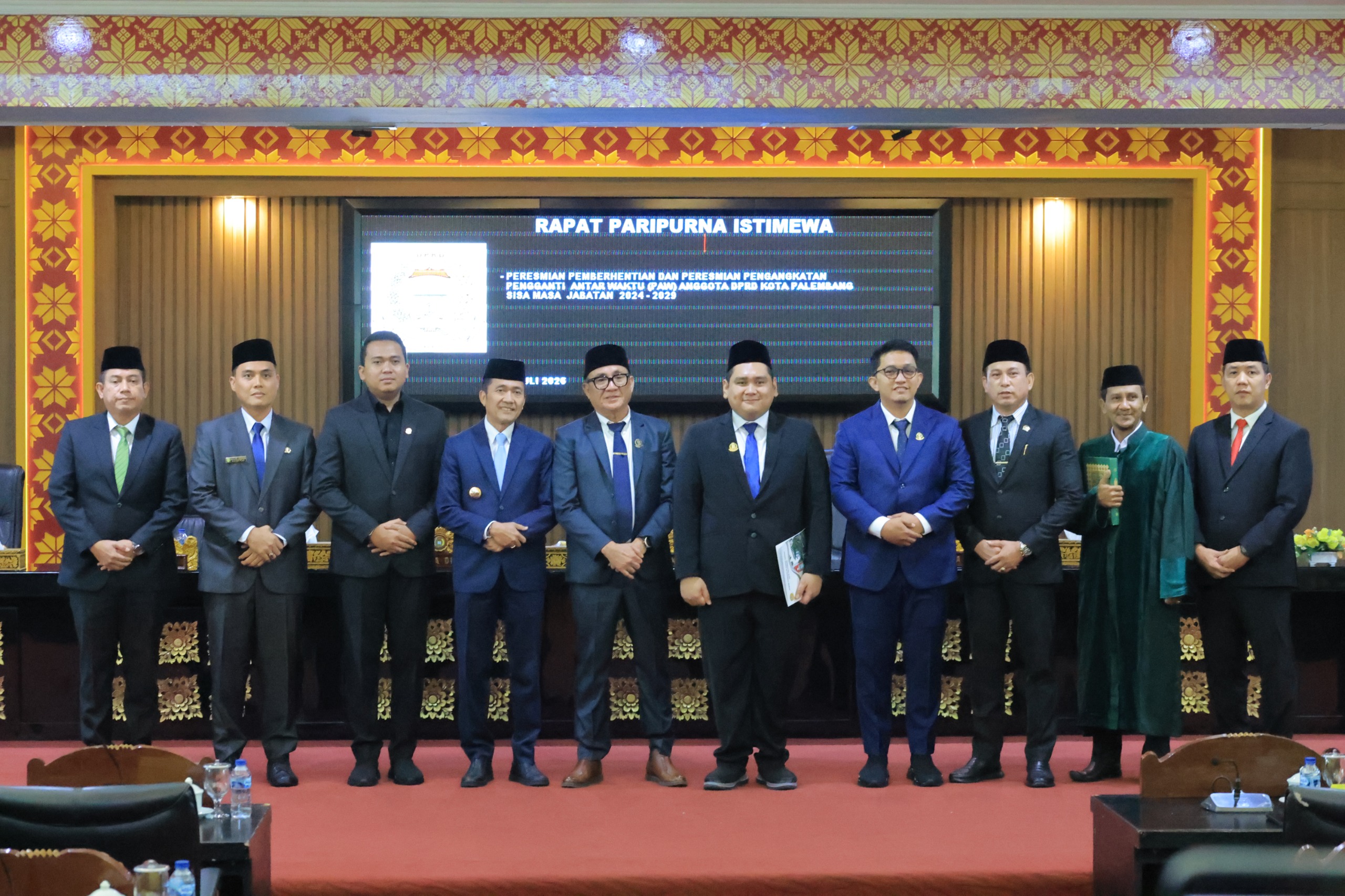 Wali Kota Palembang Ratu Dewa Hadiri Pelantikan PAW Anggota DPRD, M. Djody Nugraha Resmi Gantikan Almarhum Sudirman