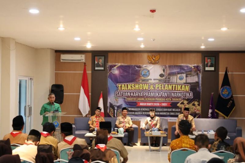 Wali Kota Tarakan Khairul Hadiri Pelantikan Saka Pramuka Anti Narkotika, Targetkan Generasi Muda Jadi Agen Pencegahan