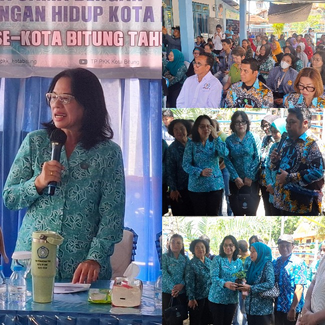 Ketua TP PKK Bitung Ellen Honandar Sondakh Dorong Ibu Rumah Tangga dan Lurah di Girian Jadi Duta Pengomposan