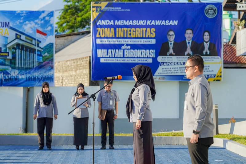 Kakanwil Kemenkum Maluku Utara Minta Jajaran Perkuat Disiplin Jelang Penilaian WBBM, Ini Agenda Hari Pengayoman ke-81