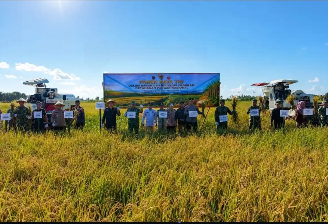 Panen Raya Nasional 2026 di Kotawaringin Timur, Desa Lampuyang Jadi Pusat Ketahanan Pangan Kalteng