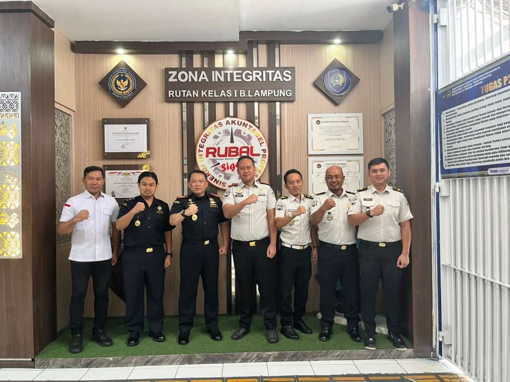 Rutan Kelas I Bandar Lampung dan Bea Cukai Perkuat Sinergi, Bahas Koordinasi Penegakan Hukum
