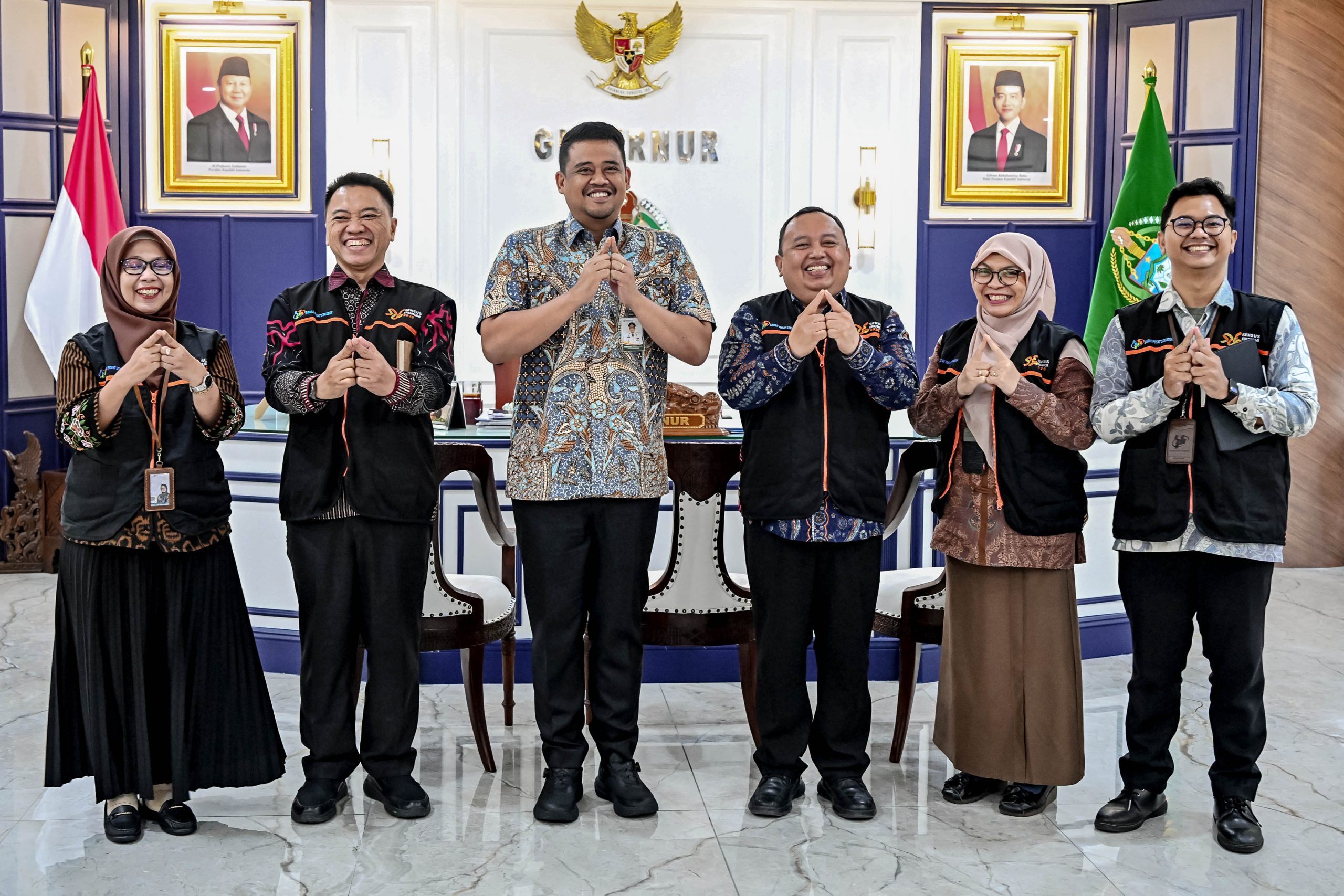 Gubernur Sumut Bobby Nasution Terima Pendataan Sensus Ekonomi 2026 di Kantor Gubernur, Ajak Pelaku Usaha Isi Data dengan Benar