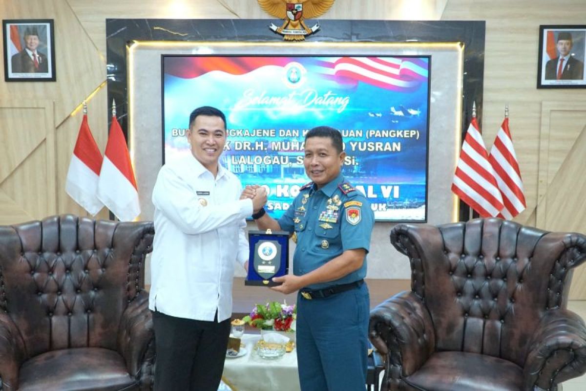 Bupati Pangkep Temui Panglima Koarmada VI, Bahas Pembangunan 117 Pulau di Wilayah Kepulauan