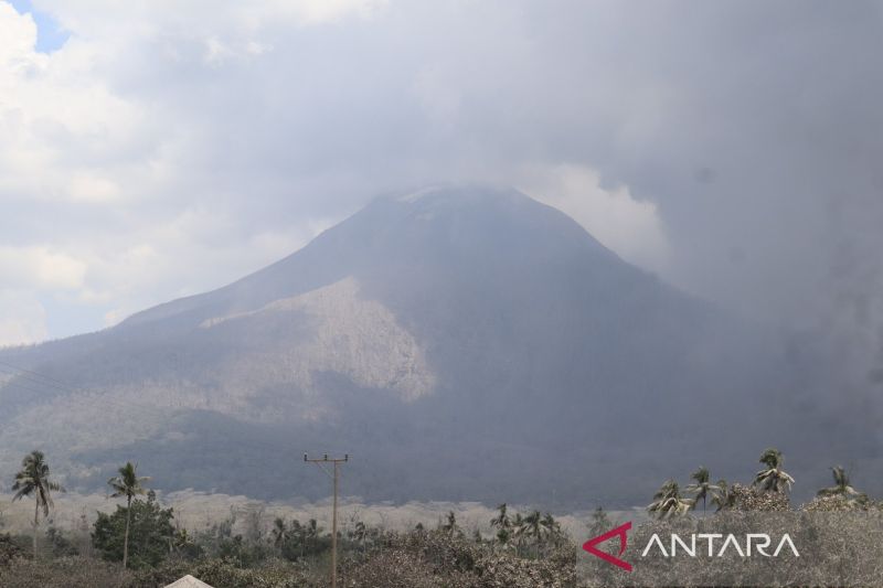 Gunung Lewotobi Laki-Laki Erupsi Luncurkan Abu Vulkanik Setinggi 300 Meter, Radius Aman 5 Kilometer Diperluas