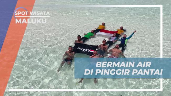 Anak-Anak Desa di Maluku Ajak Selebriti Bermain Air di Pinggir Pantai Ngurtafur, Suasana Penuh Tawa