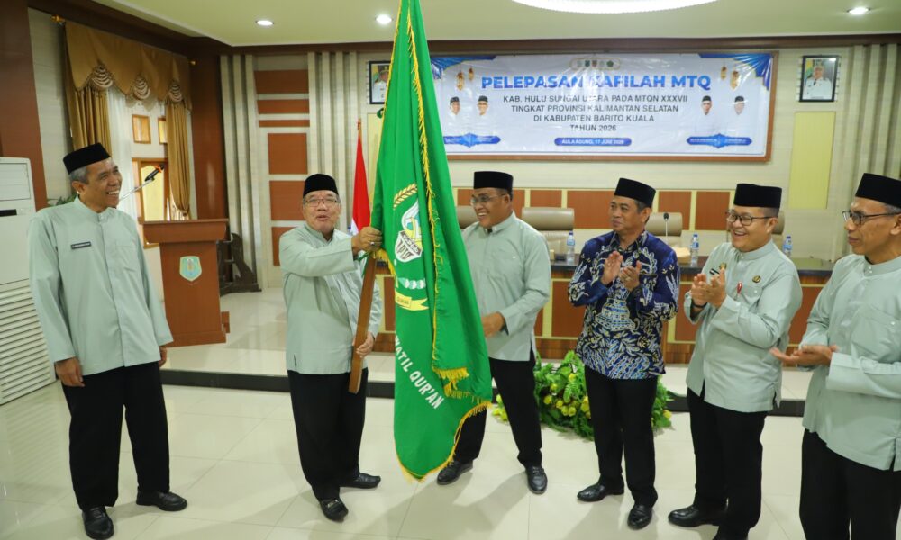 Bupati HSU Lepas 116 Kafilah MTQ ke-37 Kalsel di Batola, Targetkan Juara Umum 2027