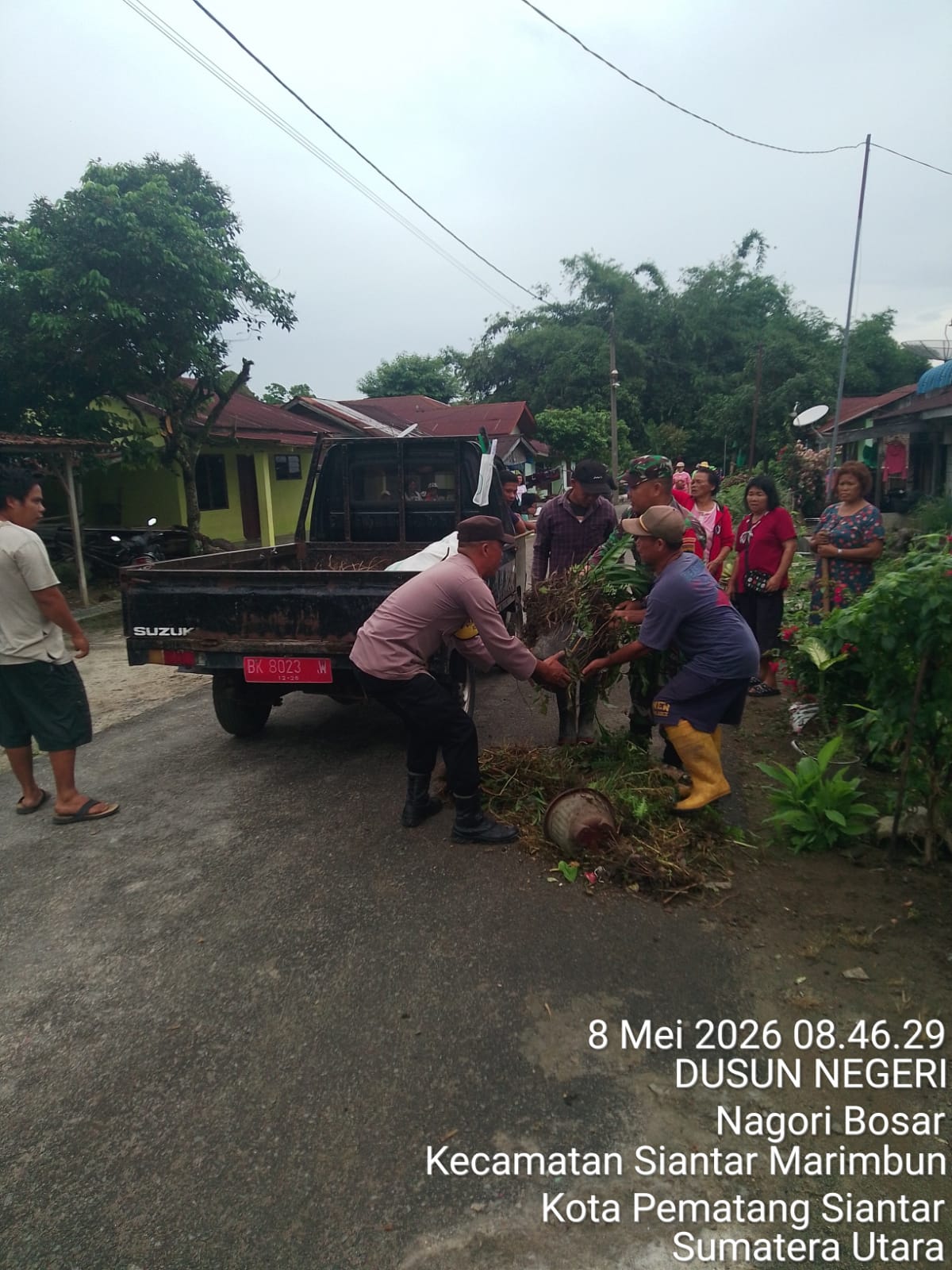 Tiga Pilar dan Warga Pematangsiantar Gotong Royong Jelang Lomba LBS PKK