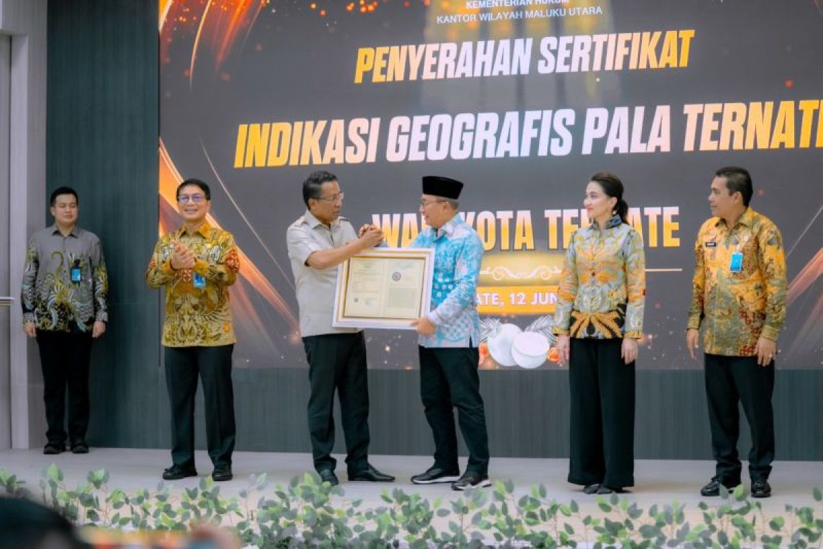 Sertifikat Indikasi Geografis Pala Ternate Resmi Diserahkan Menkum ke Wali Kota, Lindungi Reputasi Rempah Dunia