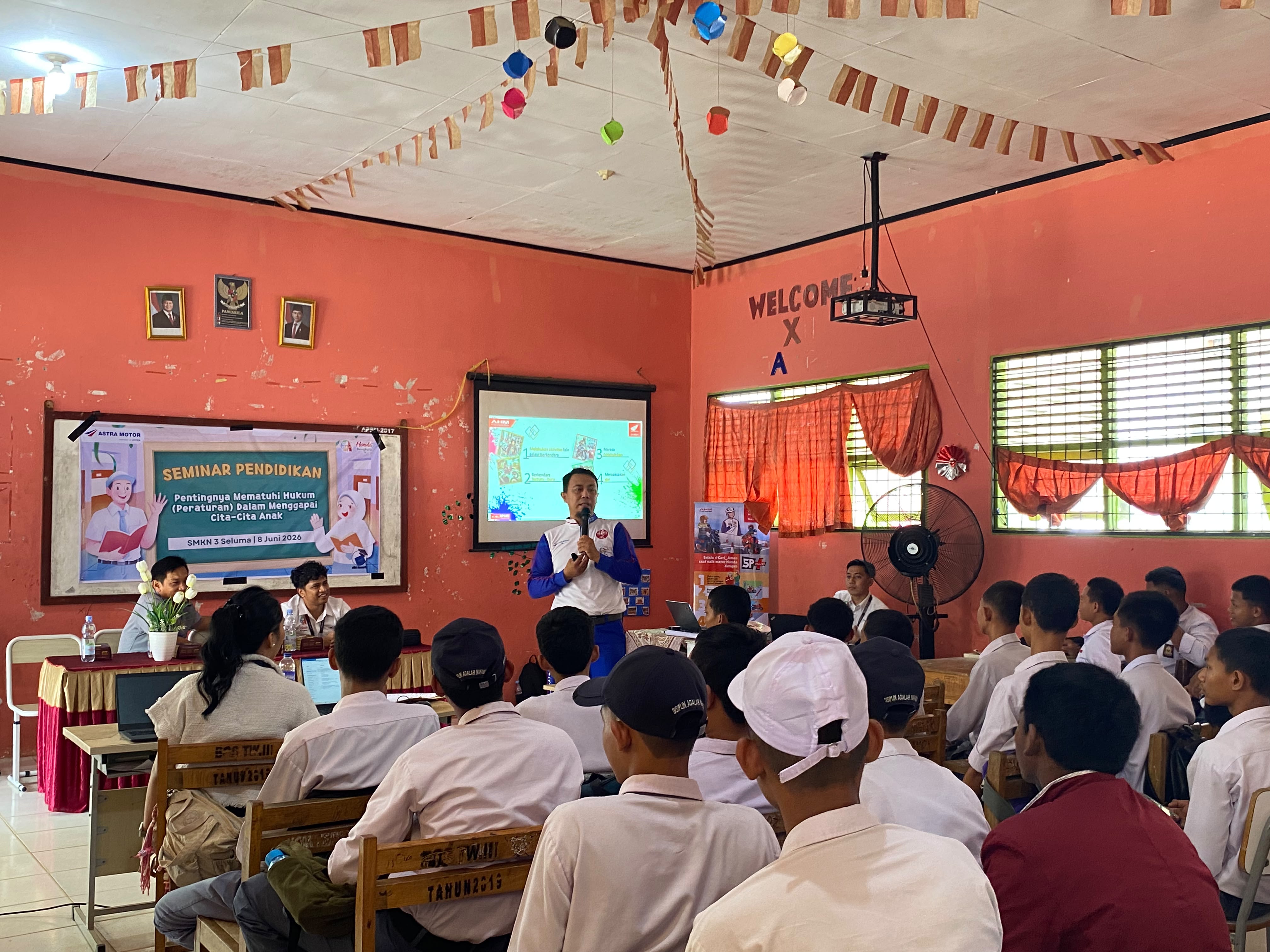 Edukasi Safety Riding Astra Motor Bengkulu di SMKN 3 Seluma: Pelajar Dikenalkan 7 Pelanggaran Paling Sering Terjadi