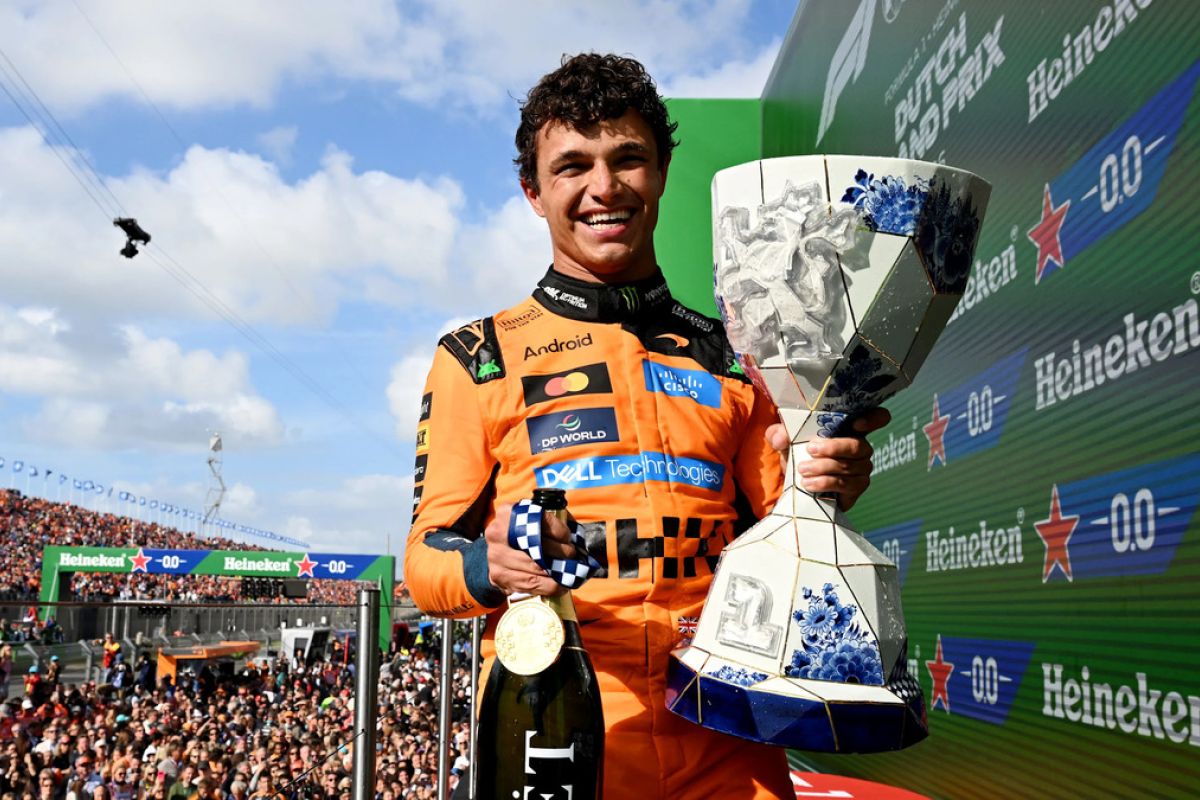 Pebalap MotoGP Lando Norris Juara GP Belanda 2026, Max Verstappen Gagal Finis Usai Kecelakaan di Lap Pertama