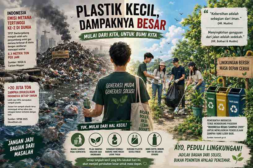 Mahasiswi STISHK Kuningan Soroti Darurat Sampah Plastik di Jalanan hingga Pantai, Ini 4 Langkah Sederhana yang Bisa Dilakukan
