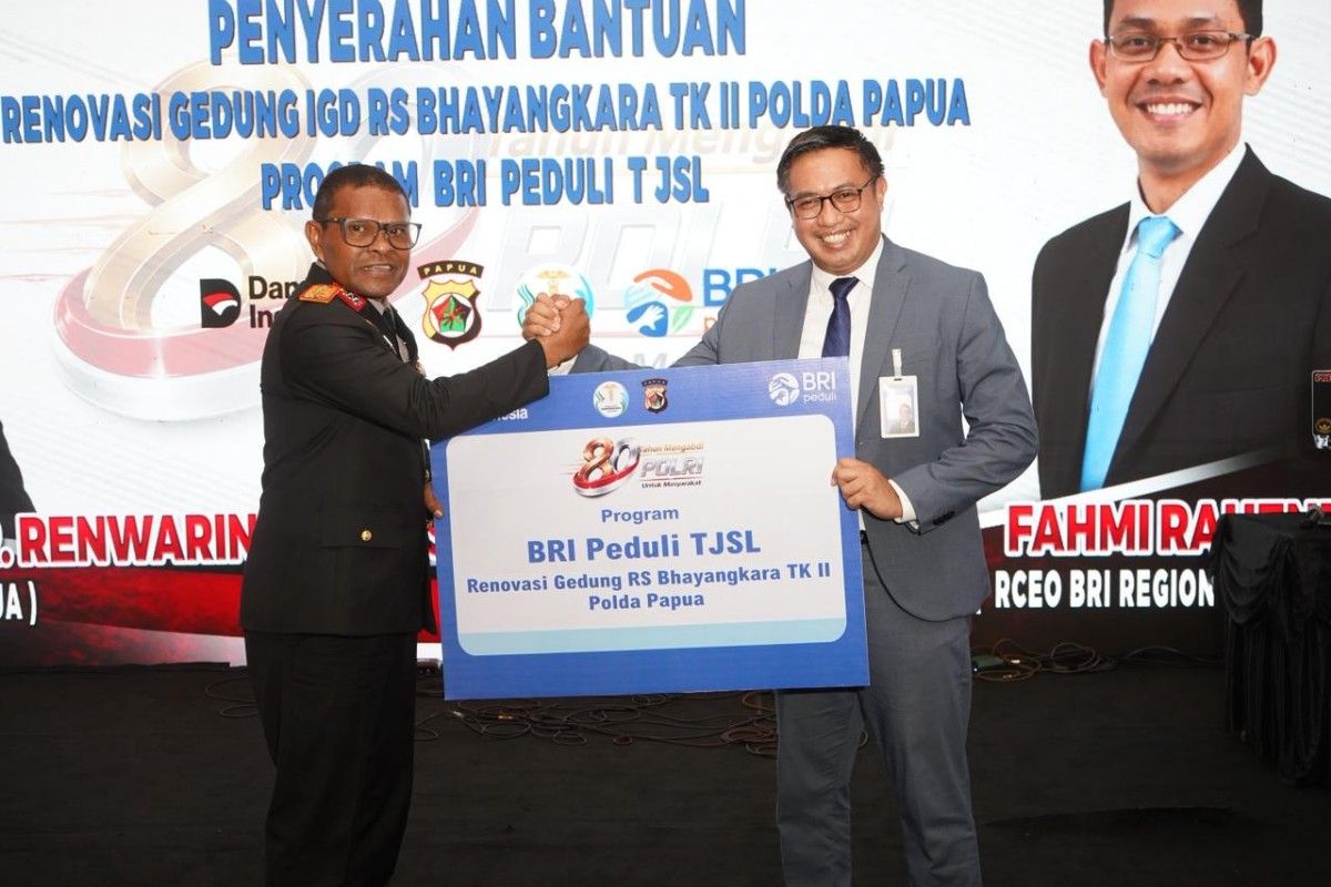 BRI Jayapura Salurkan Bantuan CSR untuk RS Bhayangkara Polda Papua, Perkuat Pelayanan Kesehatan Masyarakat