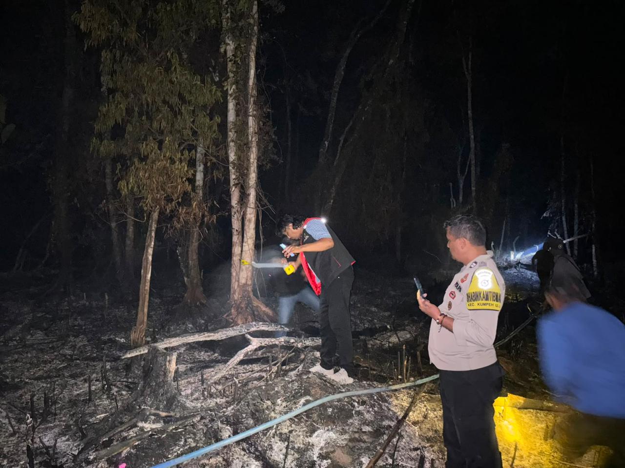 Polsek Kumpeh Ulu Muaro Jambi Larang Warga Buka Lahan dengan Cara Dibakar, Ini Ancaman Hukumnya
