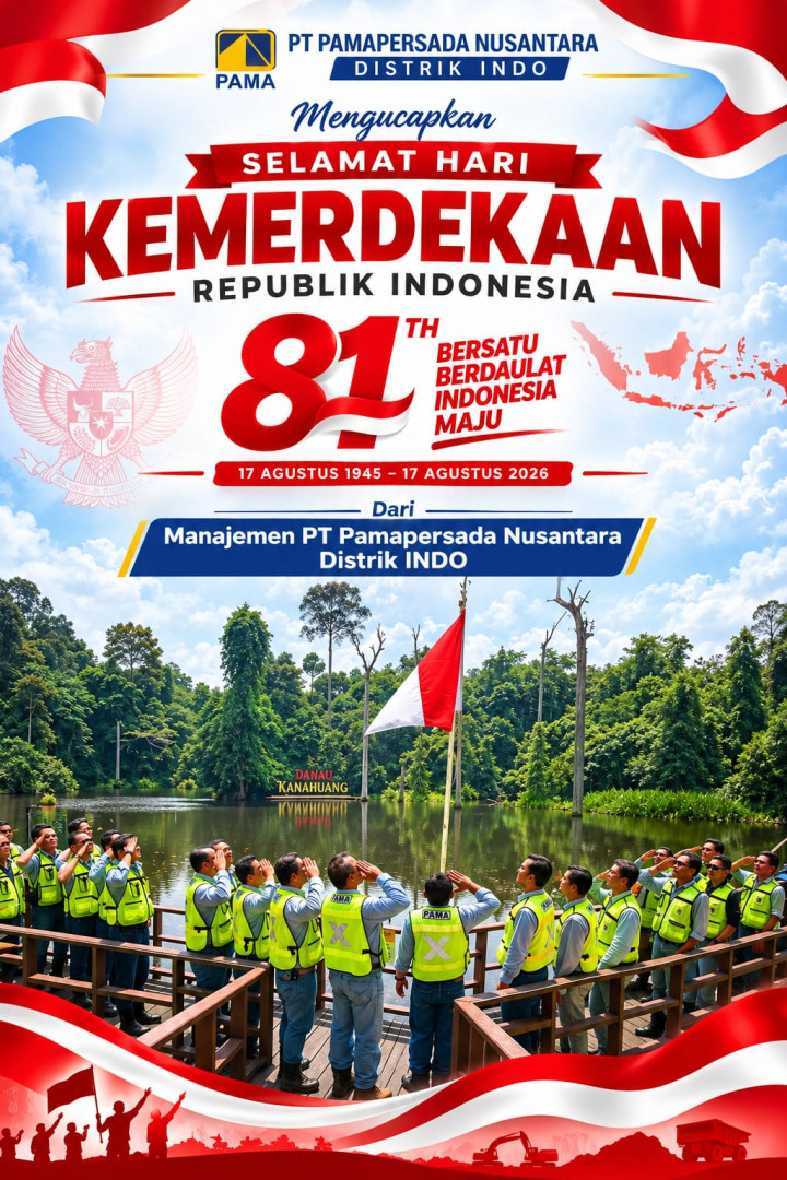 PT Pama Ucapkan Selamat HUT ke-81 RI, Komitmen Jaga Sinergi dengan Masyarakat di Kalimantan Timur