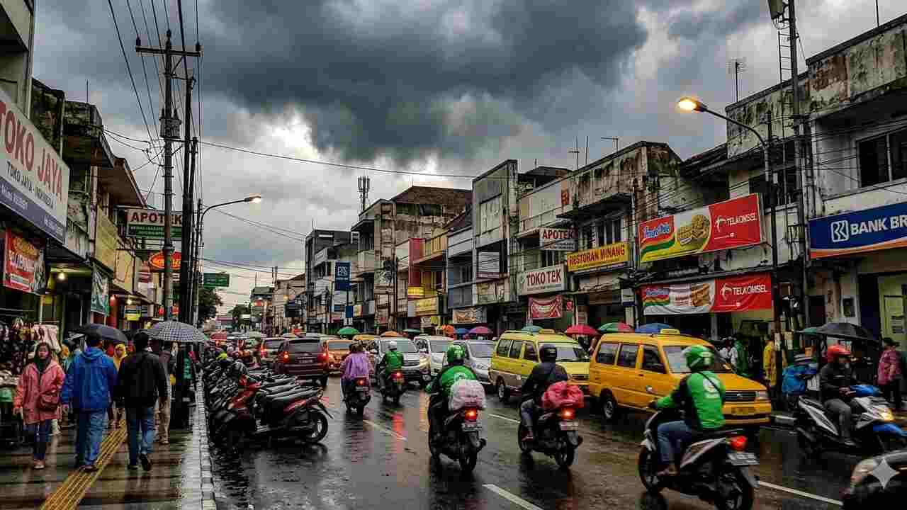 BMKG Ingatkan Potensi Hujan Ringan di OKU Saat Palembang Berawan Hari Ini