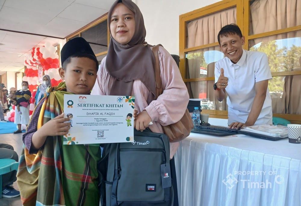 Khitanan Massal Gratis PT TIMAH di Mentok Disambut Antusias, Sunat Anak Jadi Tak Perlu Menunggu Biaya