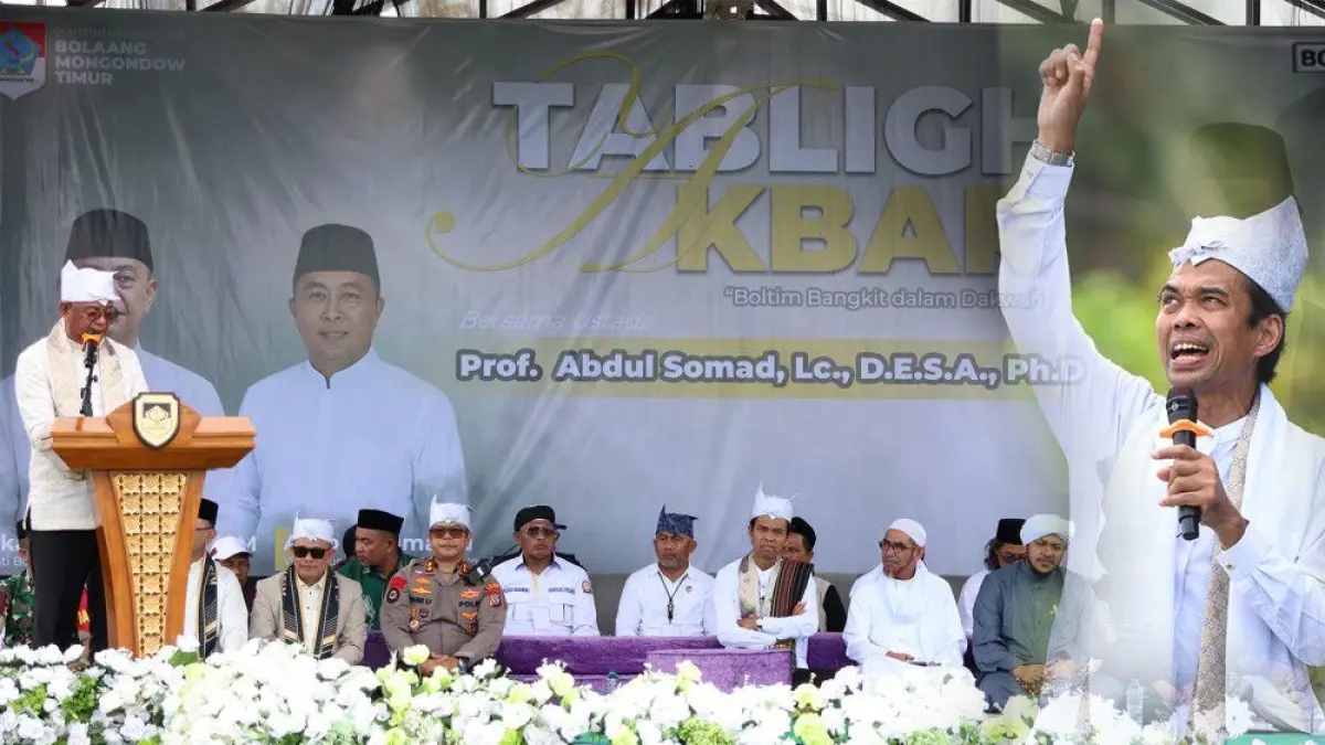 Ribuan Warga Boltim Padati Tabligh Akbar UAS, Bupati Oskar Singgung Investasi dan Persaudaraan