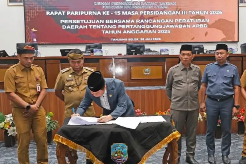 DPRD dan Pemprov Kaltara Sepakati Ranperda Pertanggungjawaban APBD 2025, Opini WTP ke-12 Dipertahankan