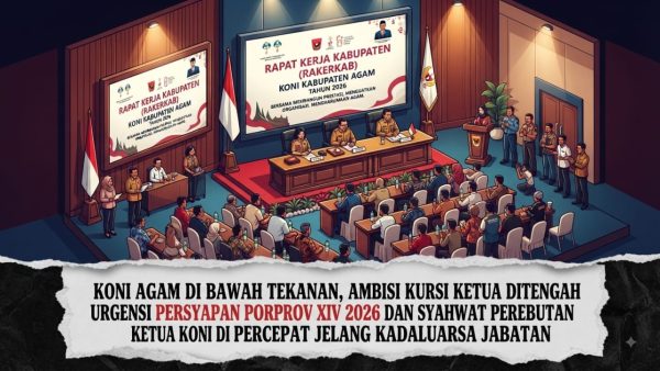 Musorkab KONI Agam Dipaksakan 26 Agustus 2026, Pengurus Terbelah di Tengah Persiapan Porprov Sumbar