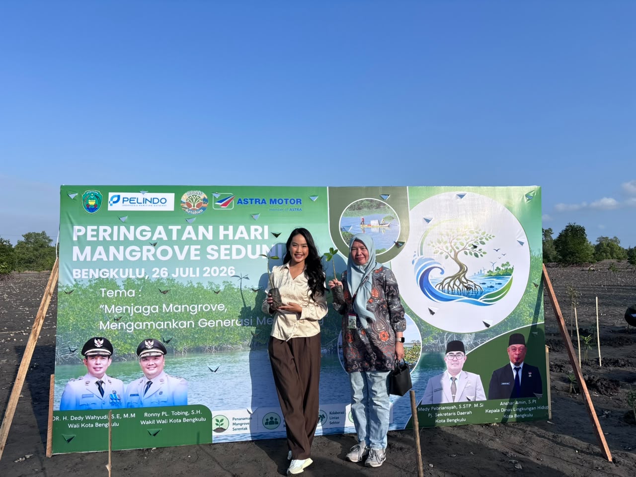 Peringati Hari Mangrove Sedunia, Astra Motor Bengkulu Tanam 1.000 Bibit Mangrove di Kawasan Pesisir