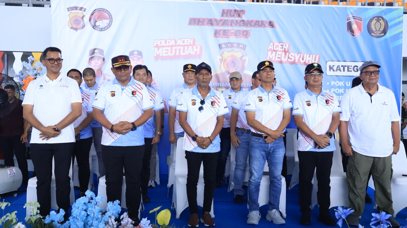 Polda Aceh Gelar Turnamen Tenis Kapolda Aceh Cup 2026, 17 Tim Bertanding Sambut Hari Bhayangkara ke-80