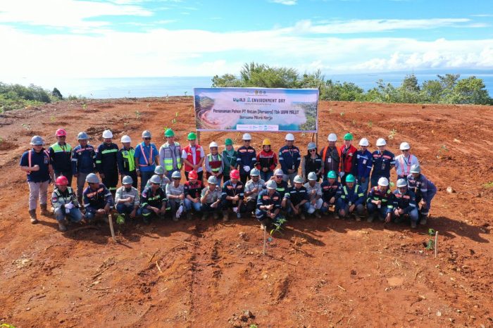 ANTAM Group Tanam 5.000 Pohon di Halmahera Timur dan Bersihkan Pelabuhan Sofifi Peringati Hari Lingkungan Hidup 2026