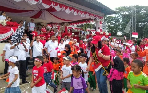 Ribuan Anak PAUD di Ambon Kibarkan Merah Putih di Kirab HUT ke-451 Kota, Wali Kota Titip Pesan Pendidikan Karakter