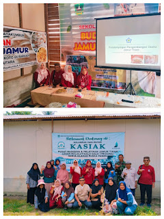 Politeknik ATI Padang Latih Kelompok Tani Hutan Kasiak Payakumbuh Perpanjang Umur Simpan Jamur Tiram dengan Mesin Vacuum Sealer