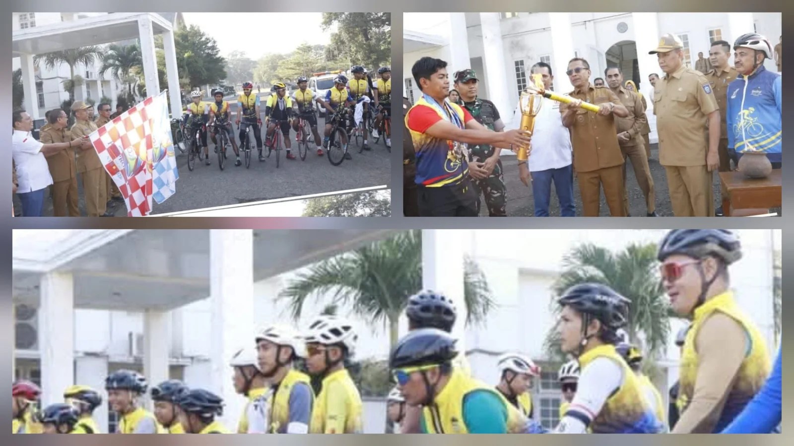 Wakil Wali Kota Bima Lepas Kirab Obor Api PORPROV XII NTB 2026, 30 Pembalap Sepeda Kawal Perjalanan ke Mataram