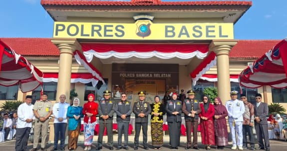 Bupati Bangka Selatan dan Kapolres Kompak Hadiri HUT Bhayangkara ke-80, Tegaskan Sinergi Jaga Kamtibmas