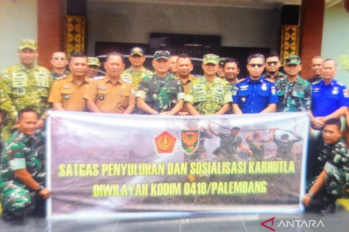 Tim Penyuluh Mabes TNI Sosialisasikan Pencegahan Karhutla di Palembang Jelang Musim Kemarau 2026