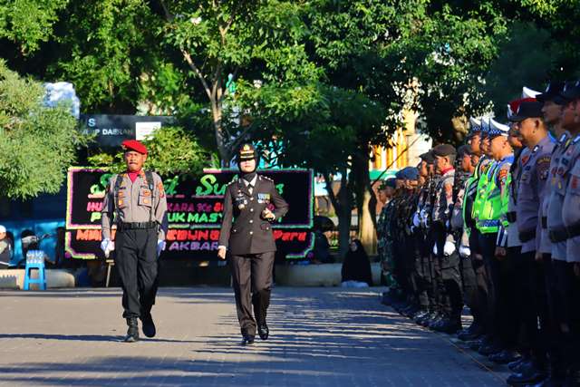 Kapolres Tebing Tinggi AKBP Rina Frillya Pimpin Upacara Hari Bhayangkara ke-80, Bacakan Amanat Presiden soal Transformasi Polri