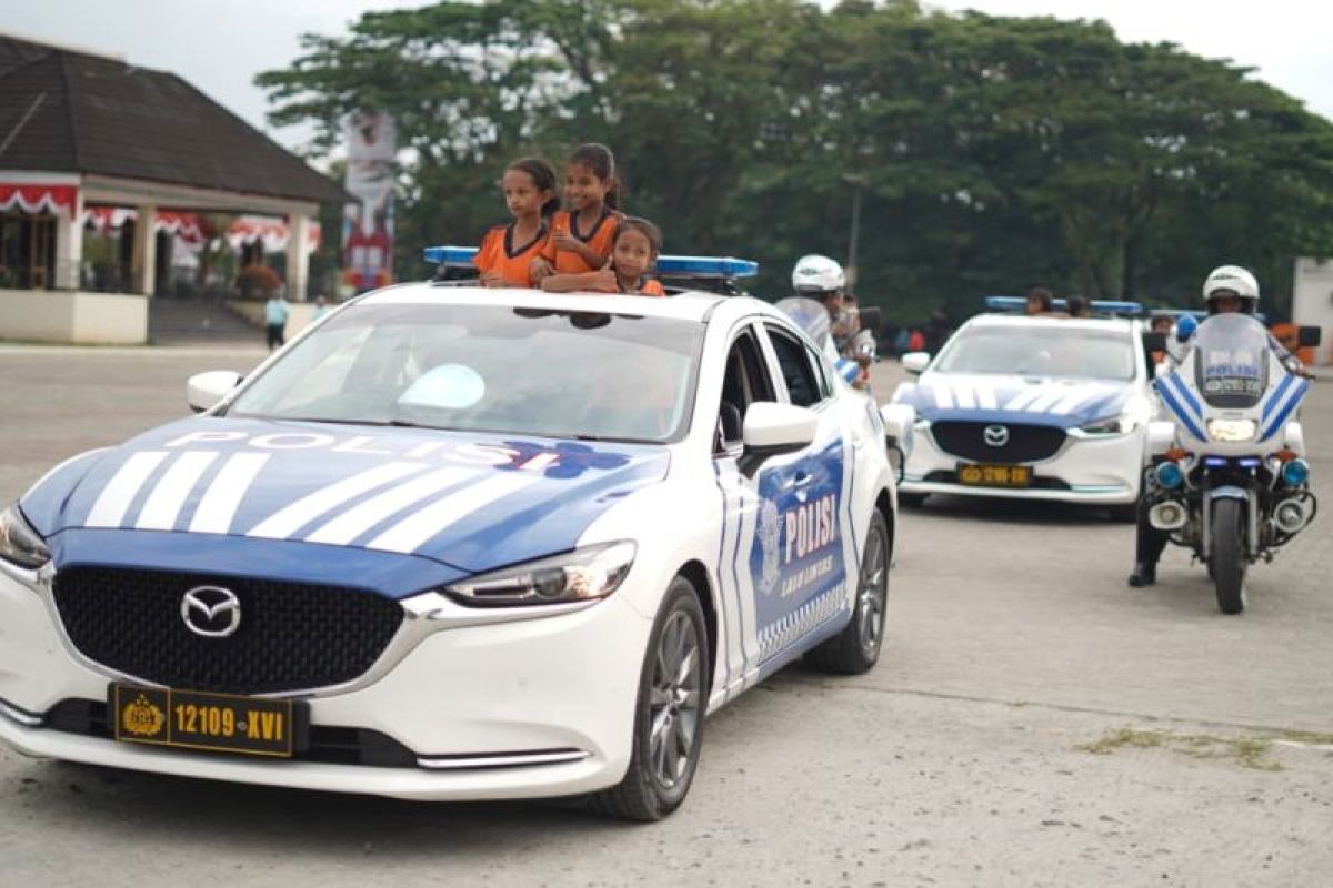 Ditlantas Polda Maluku Gelar Pameran Layanan dan Edukasi Lalu Lintas di Lapangan Merdeka Ambon