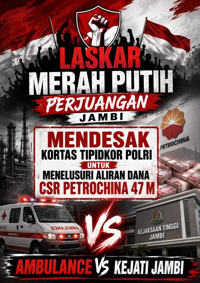 Dana CSR Rp47 Miliar di Tanjabtim Disorot, LMPP Jambi Minta Kortas Tipidkor Polri Usut Kaitan dengan Hibah Dua Ambulans