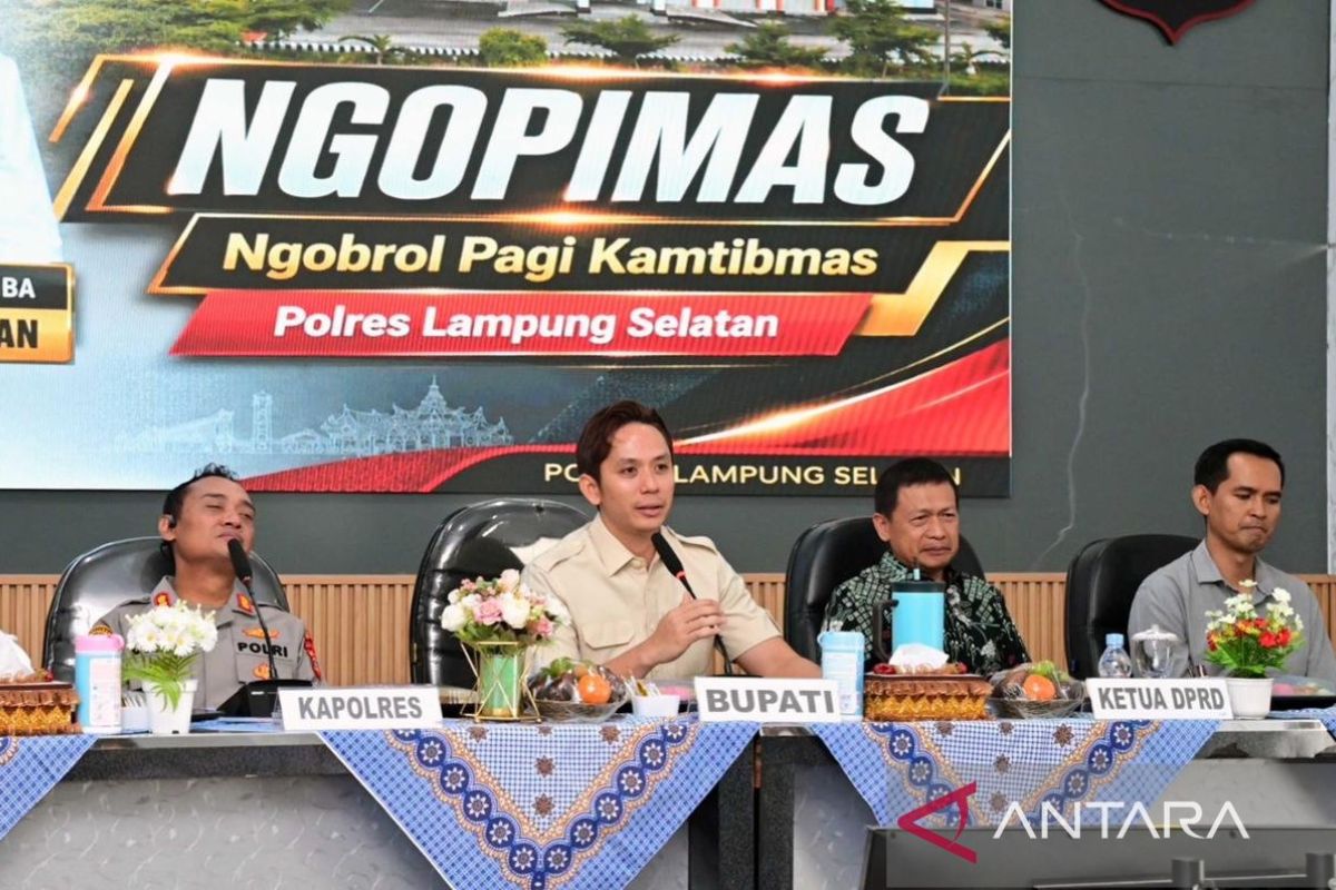 Bupati dan Polres Lampung Selatan Gelar Ngopi Mas Perdana, Kolaborasi Jaga Keamanan Dikaitkan dengan Pariwisata