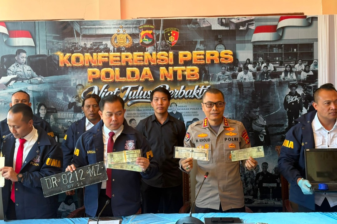 Polda NTB Bekuk 4 Anggota Sindikat Pemalsu STNK di Mataram, Harga Rp 750 Ribu untuk Motor