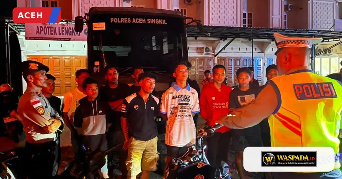 Polres Aceh Singkil Gelar Patroli Malam di Jalur Singkil-Subulussalam, Sasar Peredaran Narkoba dan Sajam