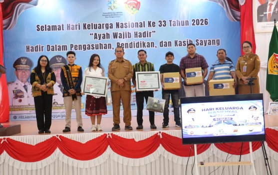 Gubernur NTT Emanuel Melkiades Laka Lena Dorong Peran Aktif Ayah dalam Pengasuhan Anak di Harganas 2026