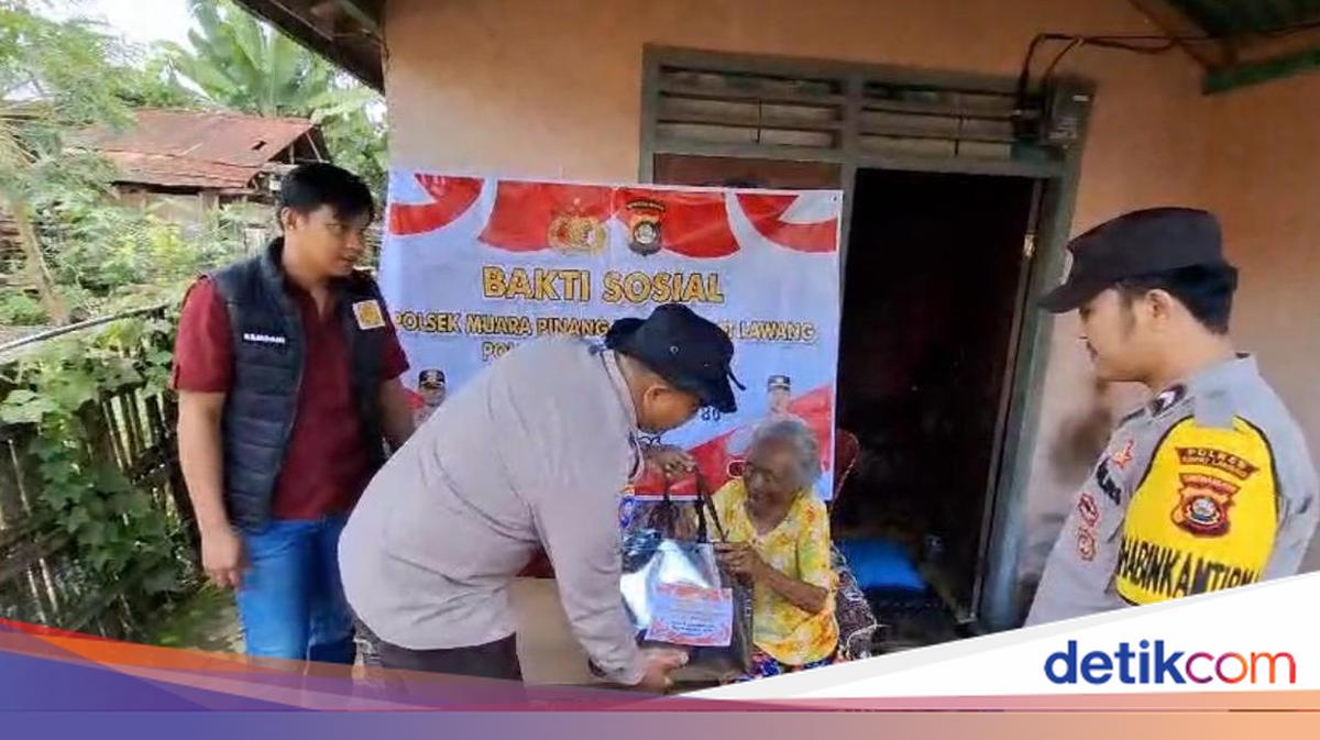 Polda Sumsel Bagikan Sembako ke Lansia di Empat Lawang, Puluhan Warga Kurang Mampu Dapat Bantuan Langsung ke Rumah