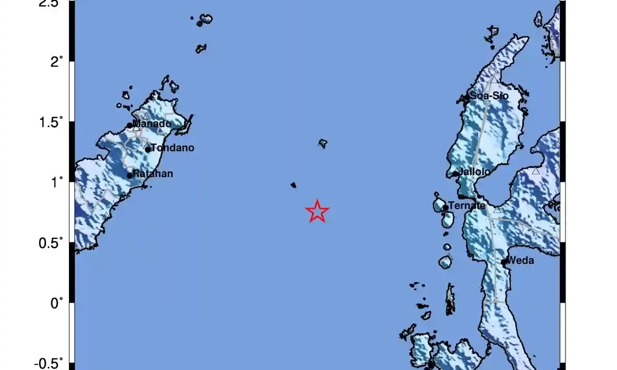 Gempa M 5,7 Guncang Ternate dan Halmahera, Warga Pulau Batang Dua Rasakan Skala V MMI