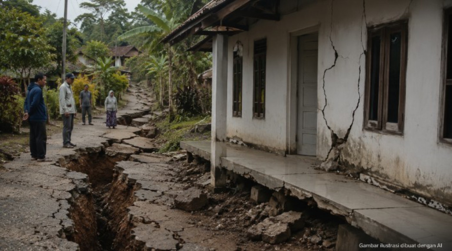 Pergerakan Tanah di Cianjur Selatan, 40 KK Masih Mengungsi dan Tagih Hunian Layak ke Pemkab